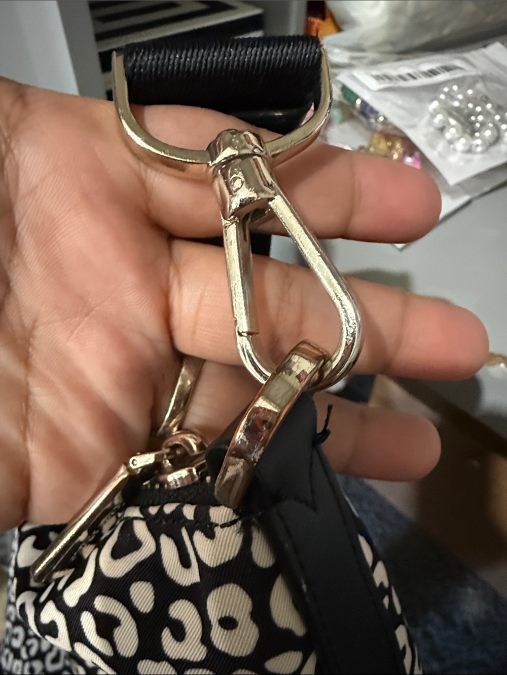 Kate Spade Shelsea Black and White Leopard-Print Hobo Bag crossbody shoulder - Picture 12 of 12